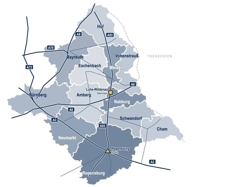 Vertriebsgebiet HÖHBAUER Fenster, Türen, Wintergärten HÖHBAUER ist Ihr regionaler Partner für Fenster, Haustüren und Wintergärten in Bayern.